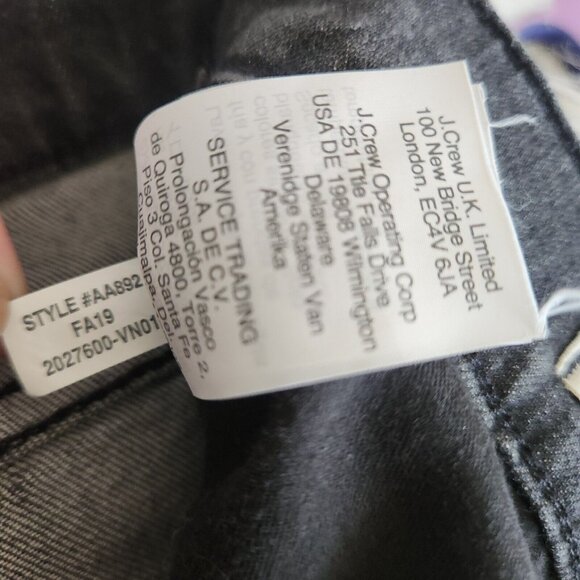 Madewell The Perfect Vintage Crop Jean Size 28 Black Raw Hem Jean‎ - Picture 11 of 15